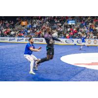 St. Louis Ambush forward Franck Tayou vs. the Kansas City Comets