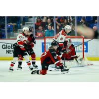 Vancouver Giants goaltender Burke Hood vs. the Prince George Cougars