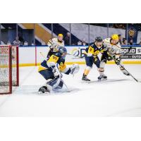 Wheeling Nailers put pressure on Norfolk Admirals goaltender Thomas Milic