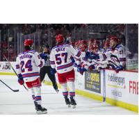Kitchener Rangers' Jack Pridham and Trent Swick on game night