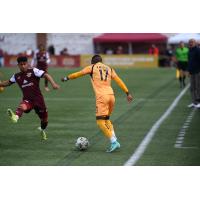 Rhode Island FC midfielder Jojea Kwizera vs. Detroit City FC