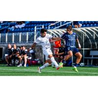 South Georgia Tormenta FC defender Oscar Jimenez (left)