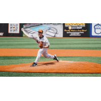 Long Island Ducks deliver a pitch in exhibition play