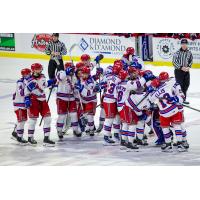 Kitchener Rangers gather to celebrate their Game 7 win