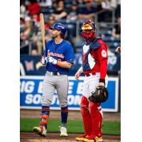 Jeff McNeil of the Syracuse Mets at bat