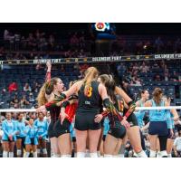 Columbus Fury are pumped in the huddle