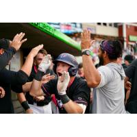 Pensacola Blue Wahoos celebrate win
